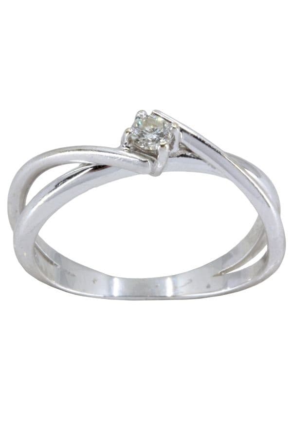 SOLITAIRE DIAMANT 0.08 CARAT — vue 1