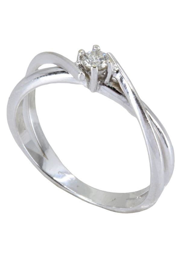 SOLITAIRE DIAMANT 0.08 CARAT — vue 5