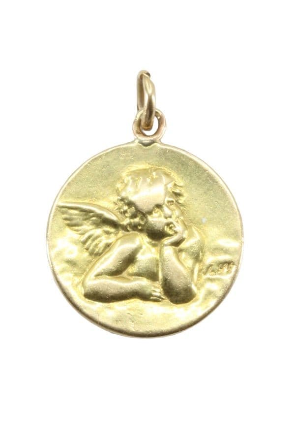 MÉDAILLE ANCIENNE ANGE RAPHAËL — vue 1
