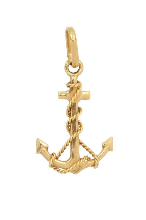 PENDENTIF ANCRE DE MARINE — vue 1