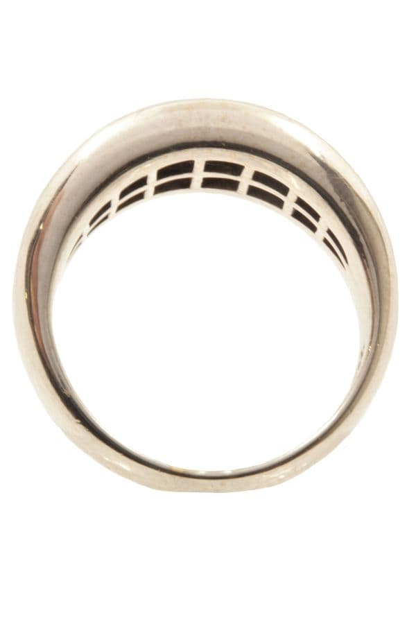 BAGUE JONC MODERNE SAPHIRS ET DIAMANTS — vue 5