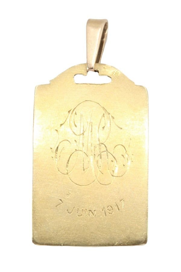 MÉDAILLE VIERGE SIGNÉE H.DROPSY — vue 3