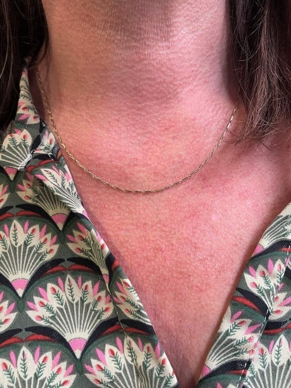 CHAINE ANCIENNE MAILLE BÂTON — vue 2