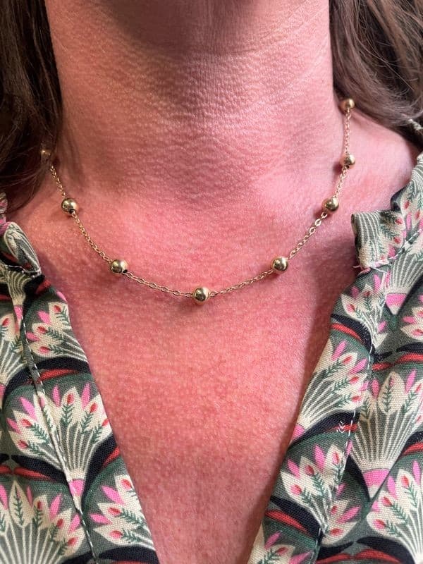 COLLIER MODERNE BOULES — vue 2
