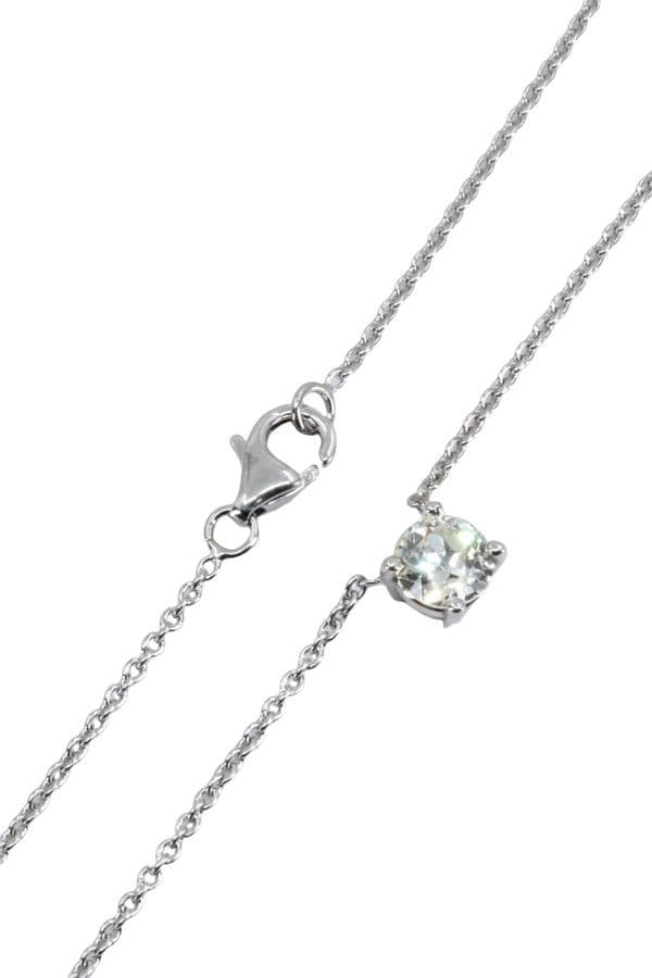 COLLIER SOLITAIRE DIAMANT — vue 4