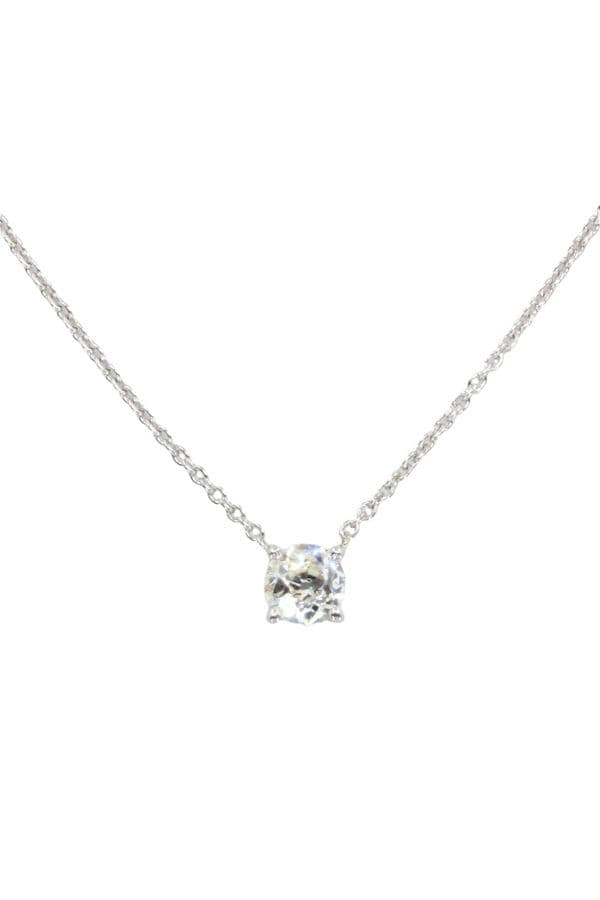 COLLIER SOLITAIRE DIAMANT — vue 3
