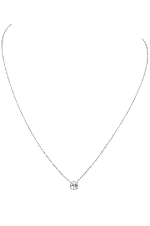 COLLIER SOLITAIRE DIAMANT — vue 1