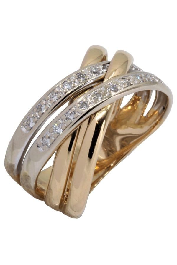 BAGUE ENTRELACÉE DIAMANTS — vue 5