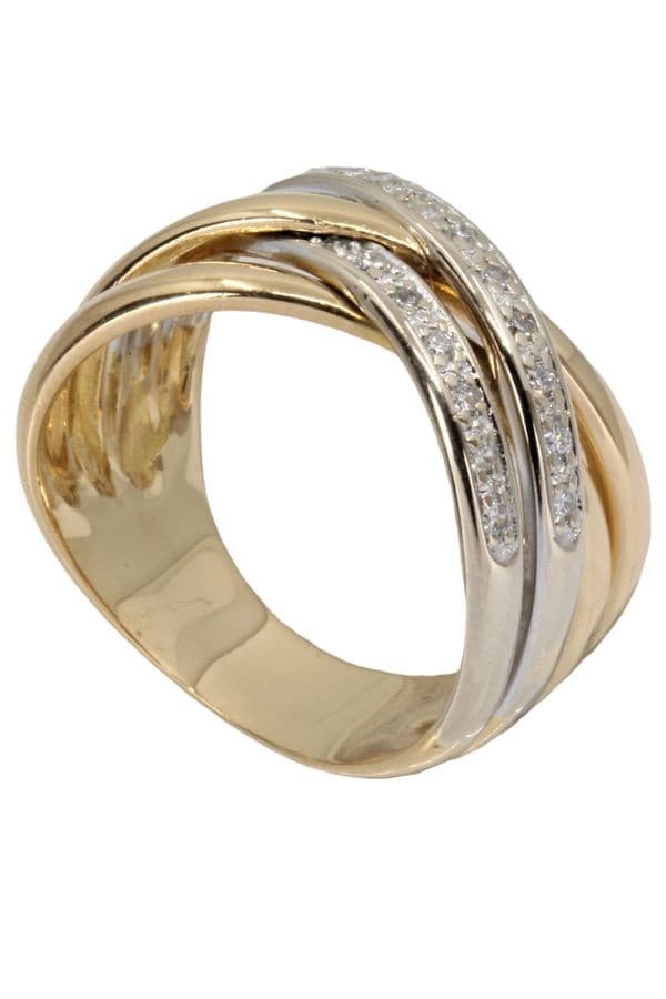 BAGUE ENTRELACÉE DIAMANTS — vue 6