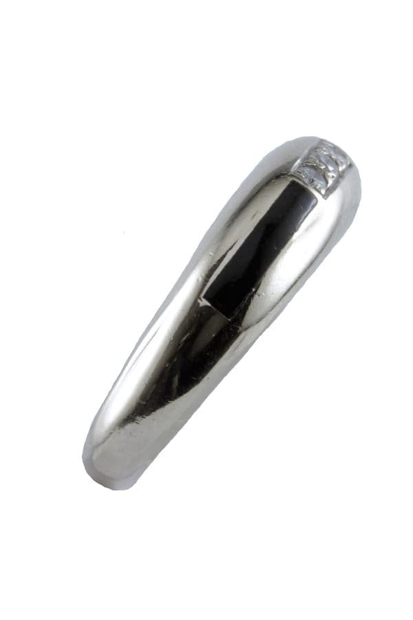BAGUE ONYX ET DIAMANTS — vue 5