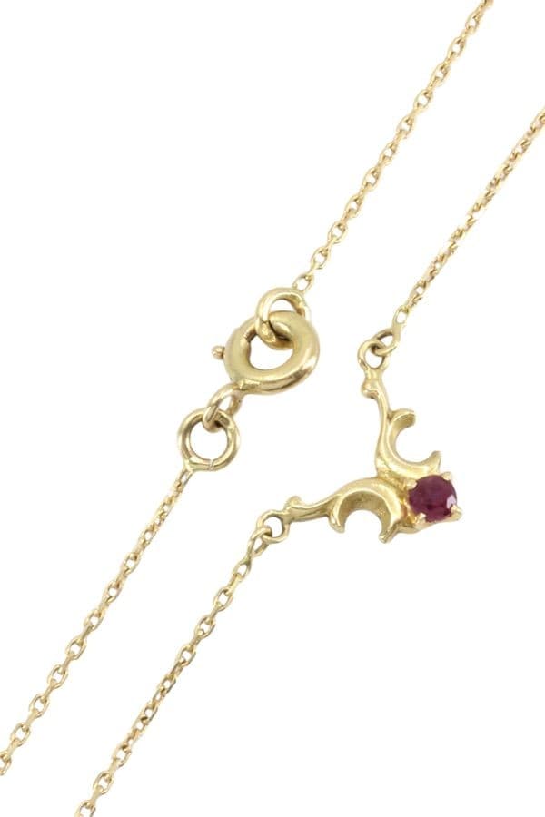 COLLIER MODERNE RUBIS — vue 3