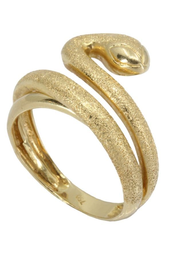 BAGUE MODERNE SERPENT — vue 3