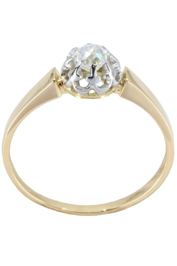 SOLITAIRE ANCIEN DIAMANT 0.27 CARAT — vue 1