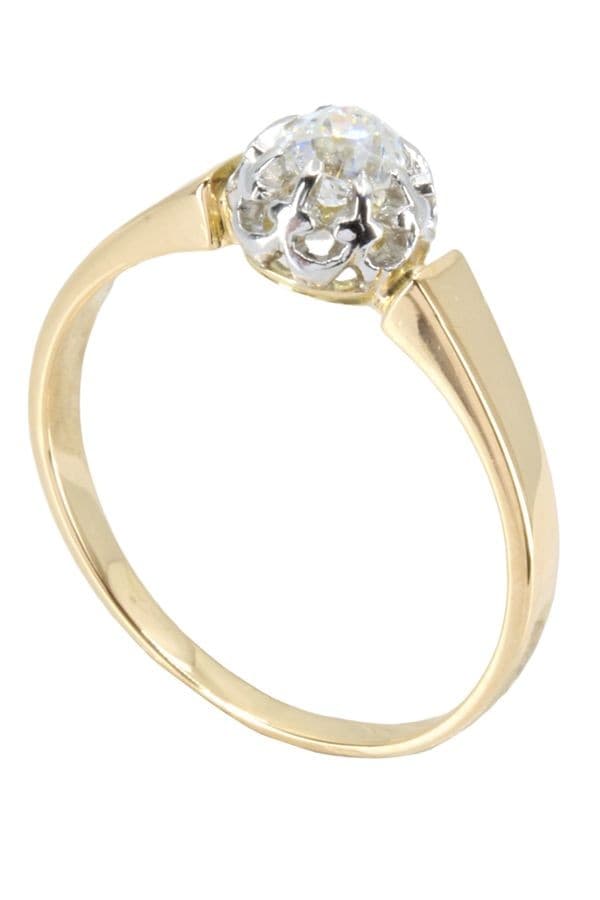 SOLITAIRE ANCIEN DIAMANT 0.27 CARAT — vue 5