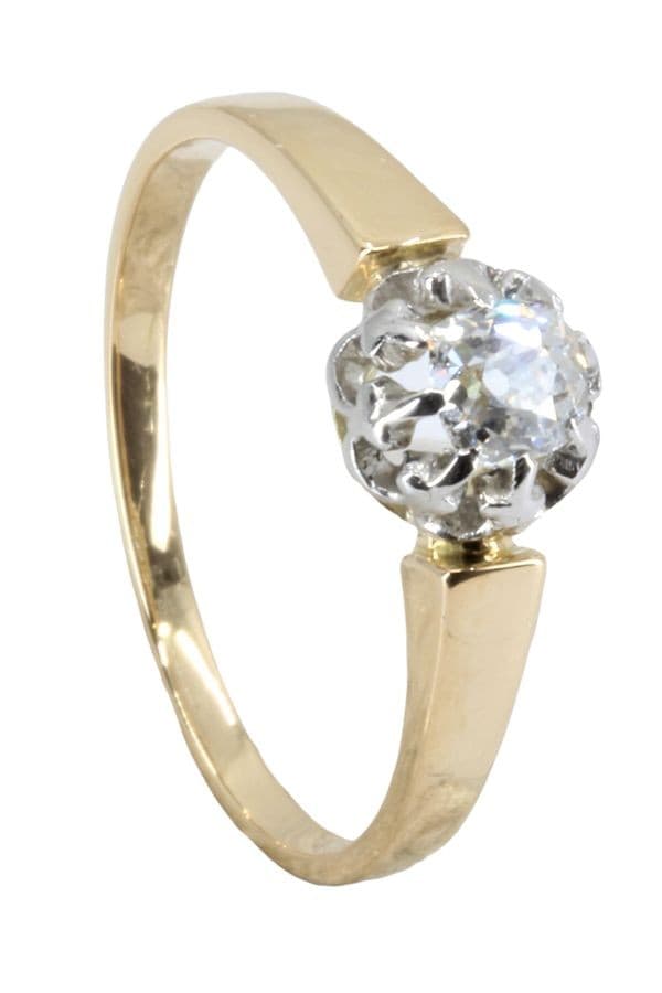 SOLITAIRE ANCIEN DIAMANT 0.27 CARAT — vue 6