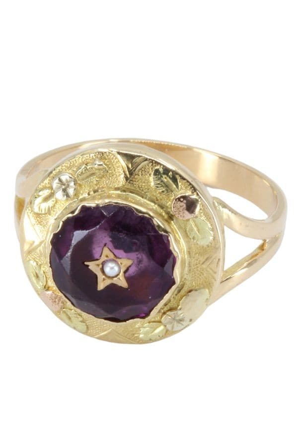 BAGUE AMÉTHYSTE NAPOLÉON III — vue 3