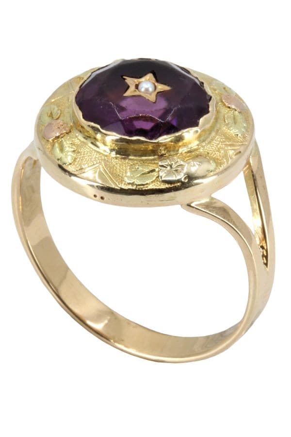 BAGUE AMÉTHYSTE NAPOLÉON III — vue 4