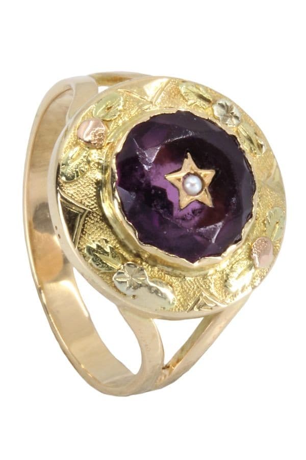 BAGUE AMÉTHYSTE NAPOLÉON III — vue 5