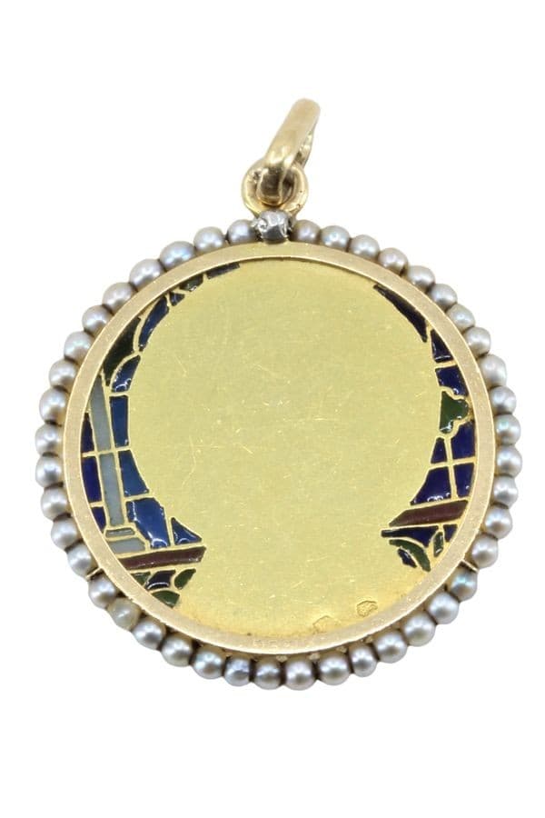 MÉDAILLE VIERGE SIGNÉE F. DE VERNON — vue 3