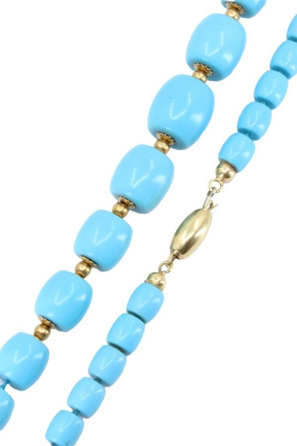 COLLIER CHUTE TURQUOISES — vue 3