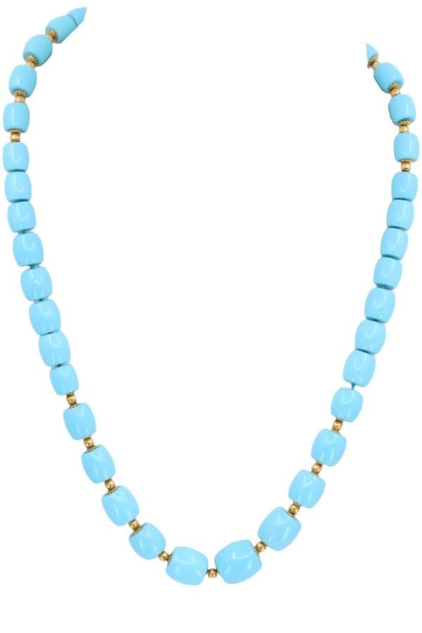 COLLIER CHUTE TURQUOISES — vue 1