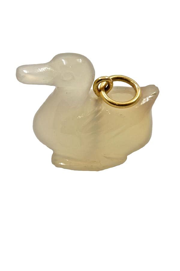 PENDENTIF CANARD VIETNAMIEN EN QUARTZ — vue 2
