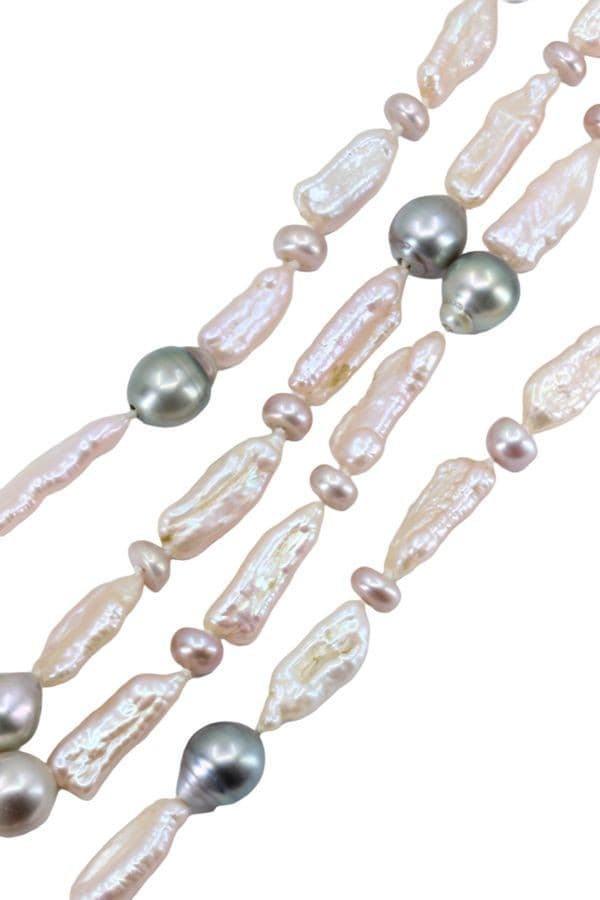 SAUTOIR PERLES BAROQUES — vue 3