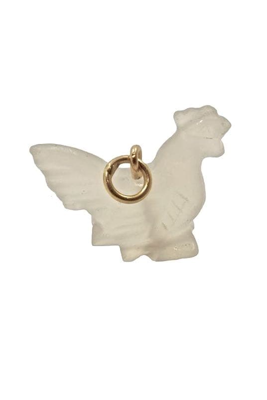 PENDENTIF COQ VIETNAMIEN EN QUARTZ — vue 1