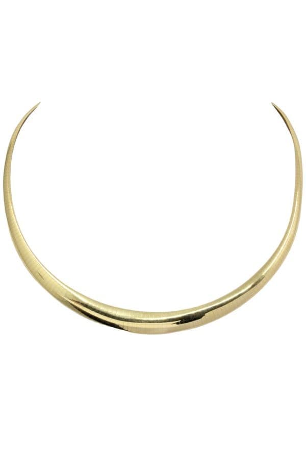 COLLIER EN CHUTE MAILLE OMÉGA — vue 1