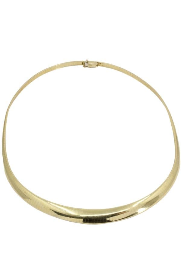 COLLIER EN CHUTE MAILLE OMÉGA — vue 3