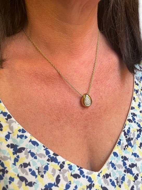PENDENTIF ŒUF DIAMANTS — vue 2