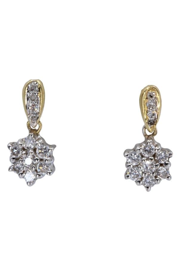 BOUCLE D'OREILLES ÉTOILES DIAMANTS — vue 1