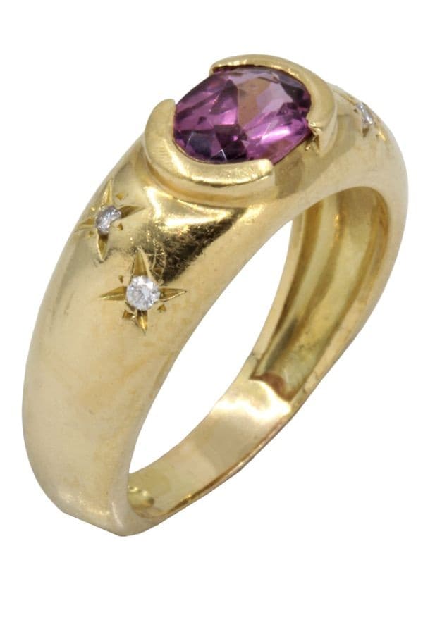 BAGUE JONC TOURMALINE — vue 4