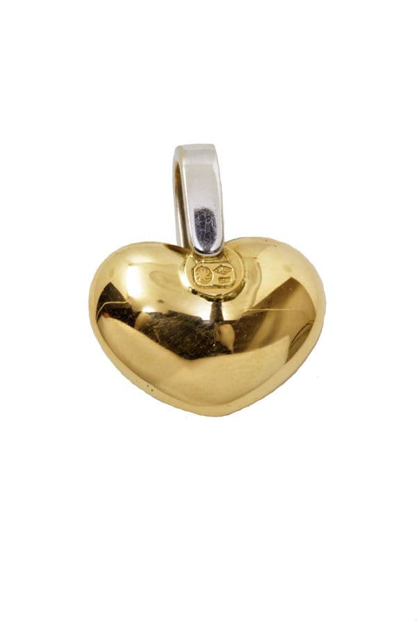 PENDENTIF COEUR DIAMANTS — vue 2