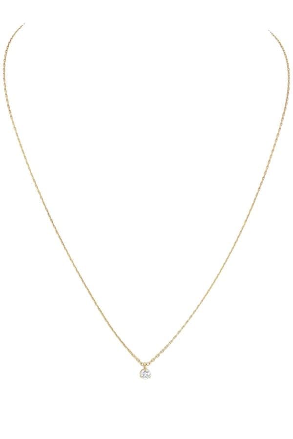 COLLIER DIAMANT PRISONNIER 0.20 CARAT — vue 1