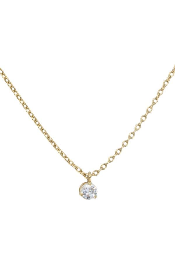 COLLIER DIAMANT PRISONNIER 0.20 CARAT — vue 3