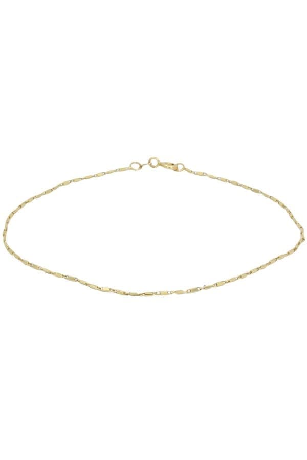CHAINE DE CHEVILLE MAILLE FANTAISIE — vue 1