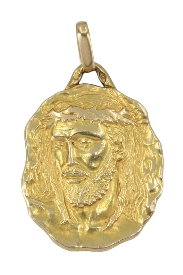 MÉDAILLE ANCIENNE VISAGE DU CHRIST — vue 1