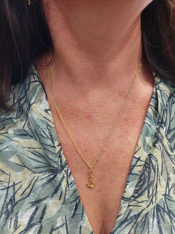 PENDENTIF ANCRE DE MARINE — vue 2