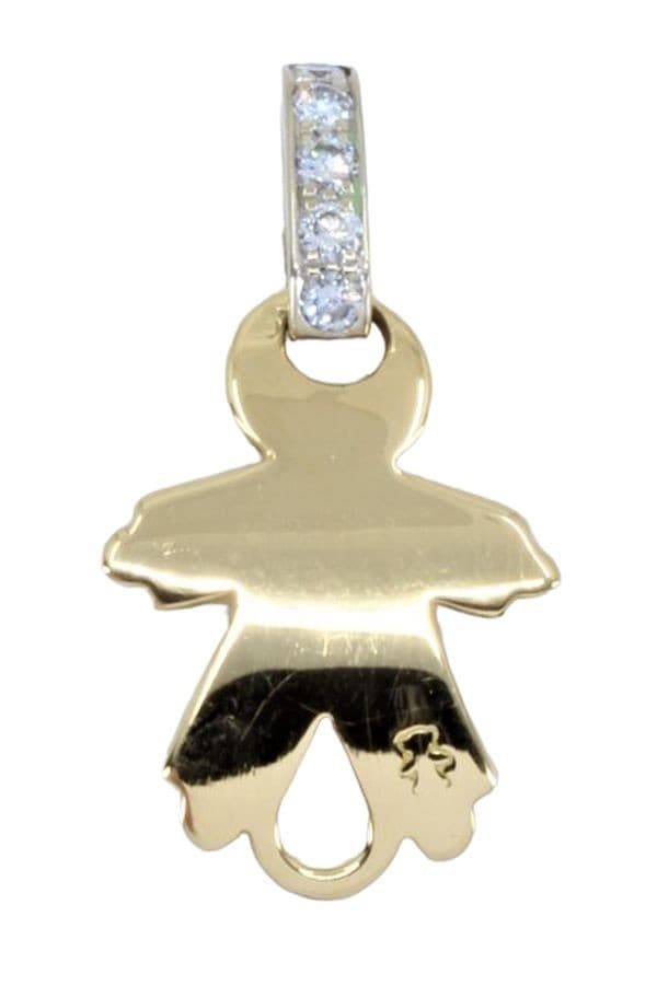 PENDENTIF BONHOMME DIAMANTS — vue 1