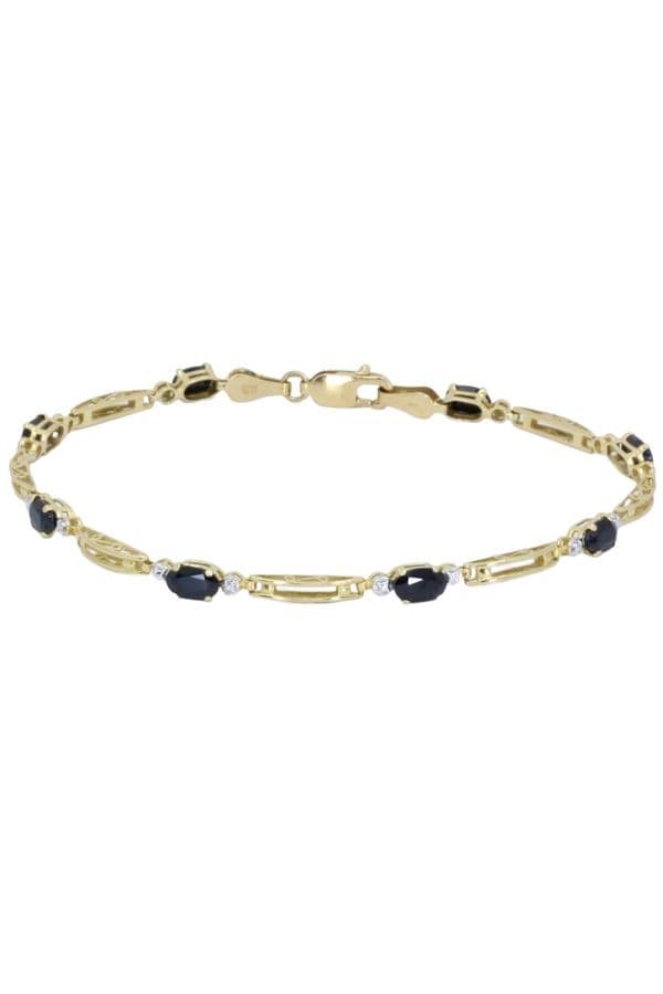 BRACELET MODERNE SAPHIRS — vue 1