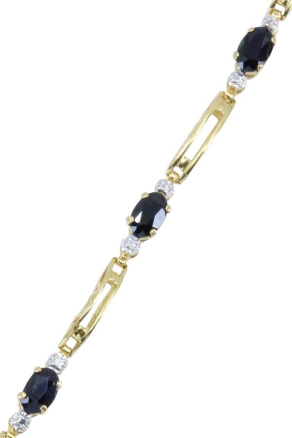 BRACELET MODERNE SAPHIRS — vue 3