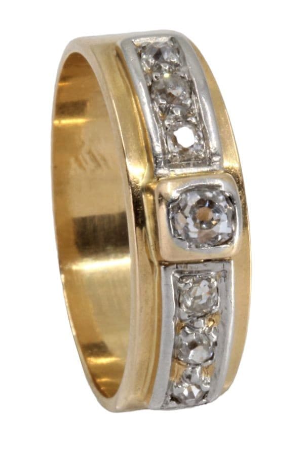BAGUE ANCIENNE DIAMANTS — vue 5
