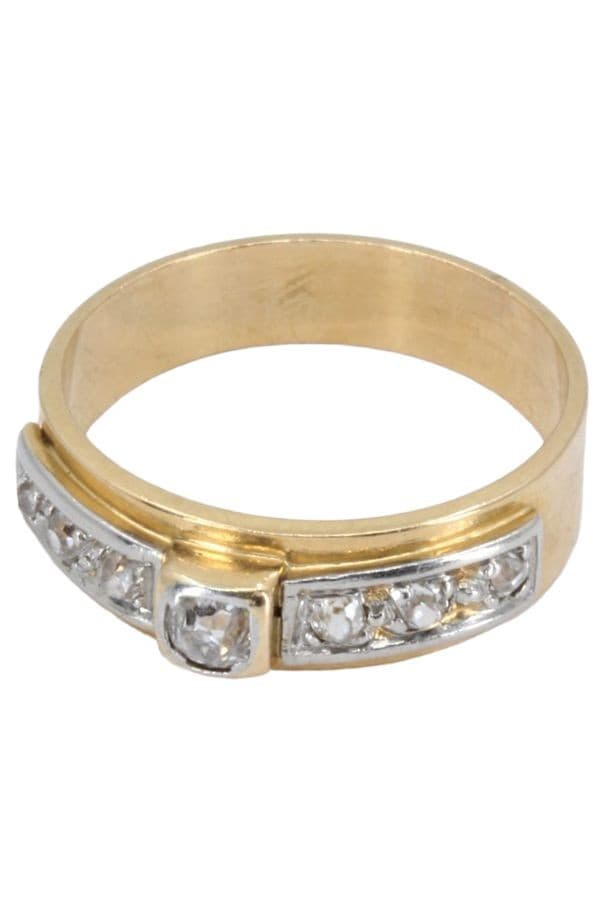 BAGUE ANCIENNE DIAMANTS — vue 3