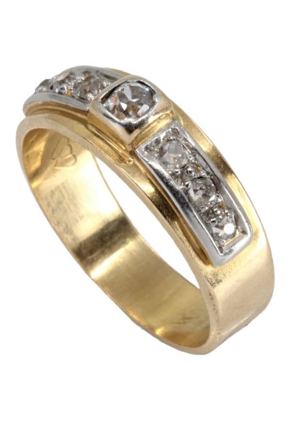 BAGUE ANCIENNE DIAMANTS — vue 6
