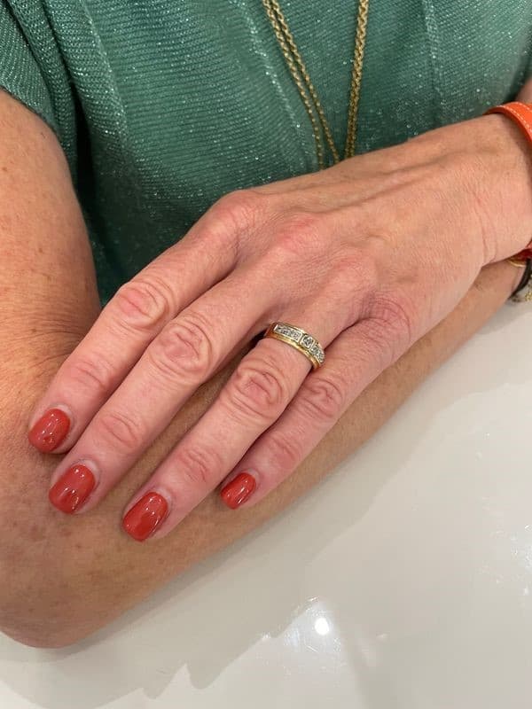 BAGUE ANCIENNE DIAMANTS — vue 2