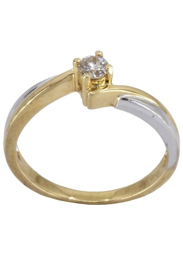 SOLITAIRE DIAMANT 0.15 CARAT — vue 1
