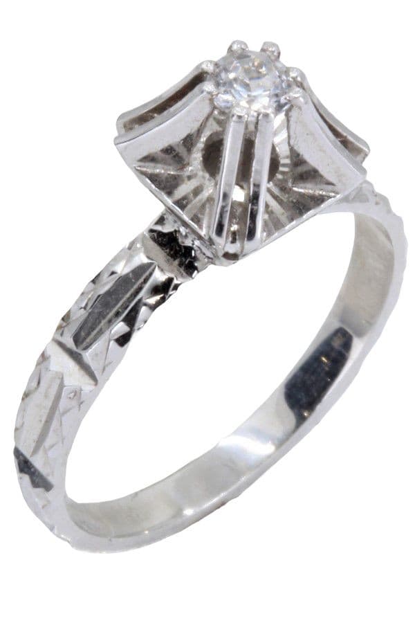 SOLITAIRE DIAMANT 0.11 CARAT — vue 4