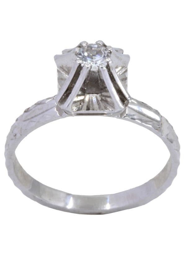 SOLITAIRE DIAMANT 0.11 CARAT — vue 1