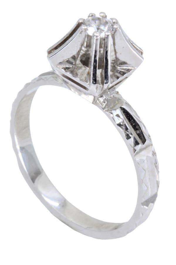 SOLITAIRE DIAMANT 0.11 CARAT — vue 5